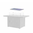 Rectangular Fire Table Smoked Glass Cover (Fits FT01)