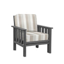 Stratford Arm Chair - Slate Grey