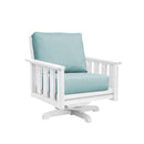 Stratford Swivel Arm Chair - White
