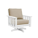 Stratford Swivel Arm Chair - White