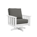 Stratford Swivel Arm Chair - White