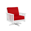 Stratford Swivel Arm Chair - White