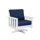 Stratford Swivel Arm Chair - White