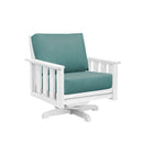 Stratford Swivel Arm Chair - White