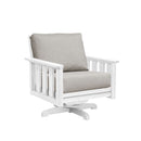 Stratford Swivel Arm Chair - White