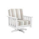 Stratford Swivel Arm Chair - White