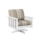 Stratford Swivel Arm Chair - White