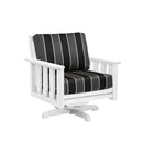 Stratford Swivel Arm Chair - White
