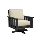 Stratford Swivel Arm Chair - Black