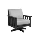 Stratford Swivel Arm Chair - Black