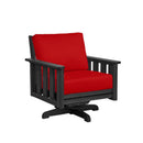 Stratford Swivel Arm Chair - Black