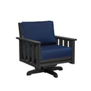Stratford Swivel Arm Chair - Black