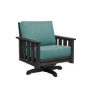 Stratford Swivel Arm Chair - Black