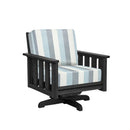 Stratford Swivel Arm Chair - Black