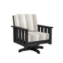 Stratford Swivel Arm Chair - Black