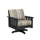 Stratford Swivel Arm Chair - Black