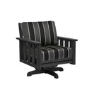 Stratford Swivel Arm Chair - Black