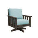 Stratford Swivel Arm Chair - Chocolate