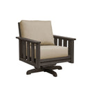 Stratford Swivel Arm Chair - Chocolate