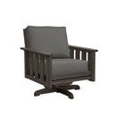 Stratford Swivel Arm Chair - Chocolate