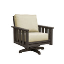 Stratford Swivel Arm Chair - Chocolate