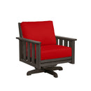 Stratford Swivel Arm Chair - Chocolate