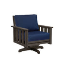 Stratford Swivel Arm Chair - Chocolate