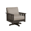 Stratford Swivel Arm Chair - Chocolate