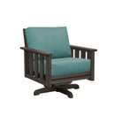 Stratford Swivel Arm Chair - Chocolate