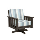 Stratford Swivel Arm Chair - Chocolate