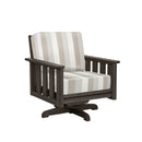 Stratford Swivel Arm Chair - Chocolate