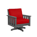 Stratford Swivel Arm Chair - Slate Grey
