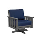 Stratford Swivel Arm Chair - Slate Grey