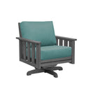 Stratford Swivel Arm Chair - Slate Grey