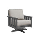 Stratford Swivel Arm Chair - Slate Grey
