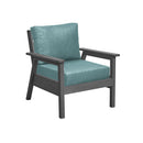 Tofino Arm Chair - Slate Grey