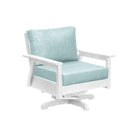 Tofino Swivel Arm Chair - White