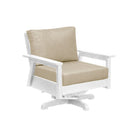 Tofino Swivel Arm Chair - White