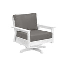 Tofino Swivel Arm Chair - White