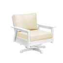 Tofino Swivel Arm Chair - White