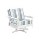 Tofino Swivel Arm Chair - White