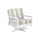 Tofino Swivel Arm Chair - White