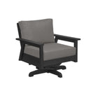 Tofino Swivel Arm Chair - Black