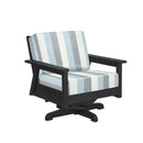 Tofino Swivel Arm Chair - Black