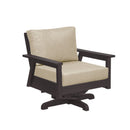 Tofino Swivel Arm Chair - Chocolate