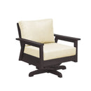 Tofino Swivel Arm Chair - Chocolate