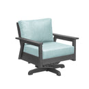 Tofino Swivel Arm Chair - Slate Grey