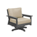 Tofino Swivel Arm Chair - Slate Grey
