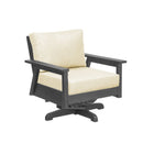 Tofino Swivel Arm Chair - Slate Grey