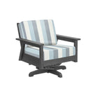 Tofino Swivel Arm Chair - Slate Grey